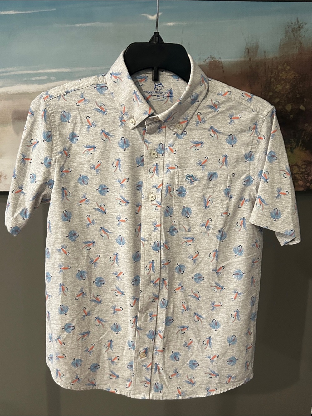 Southern Tide Boy’s “Guy with Allure” Short-Sleeve Button-Down Shirt